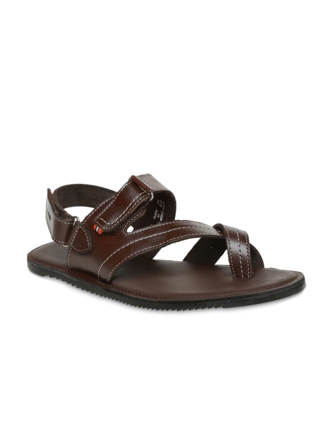 

Amster Men Brown Genuine Leather Sandals