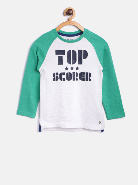 

mothercare Boys White Printed Round Neck T-shirt