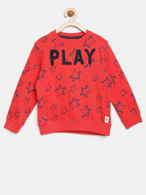 

mothercare Boys Red Printed Sweatshirt