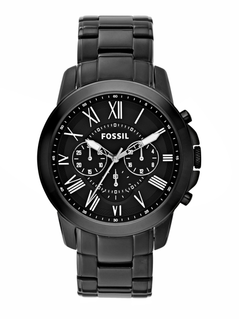

Fossil Men Black Dial & Black Analogue Chronograph Watch FS4832