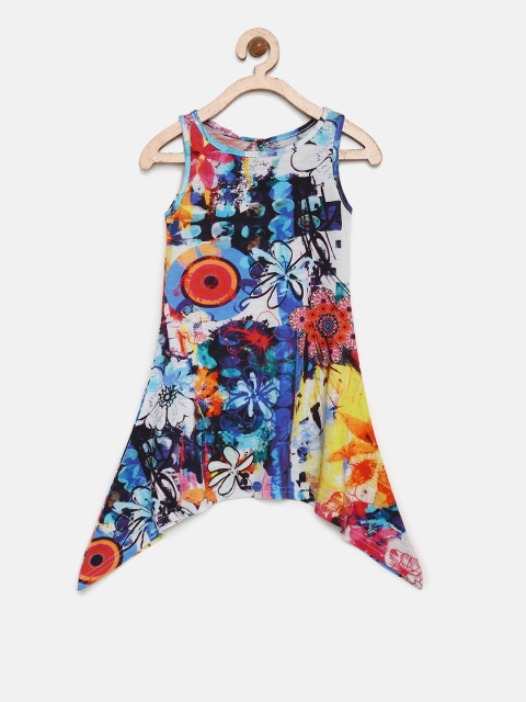 

Biba Girls Multicoloured Printed A-Line Dress, Multi