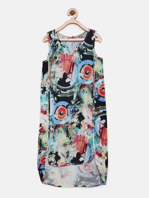 

Biba Girls Multicoloured Printed A-Line Dress, Multi