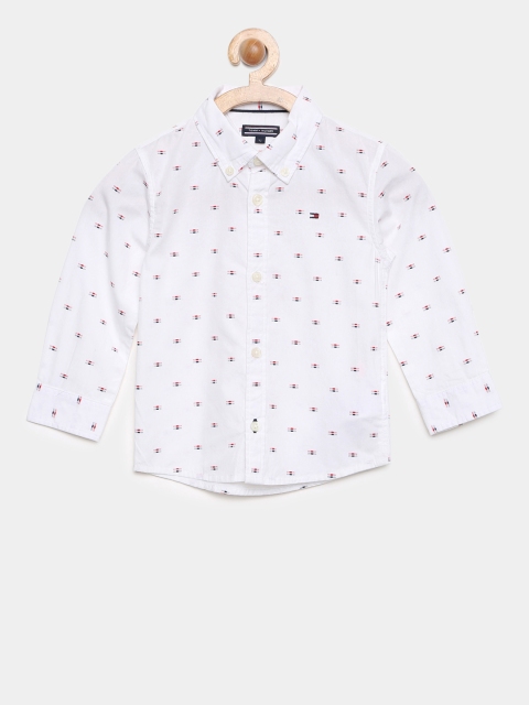 

Tommy Hilfiger Boys White Printed Shirt