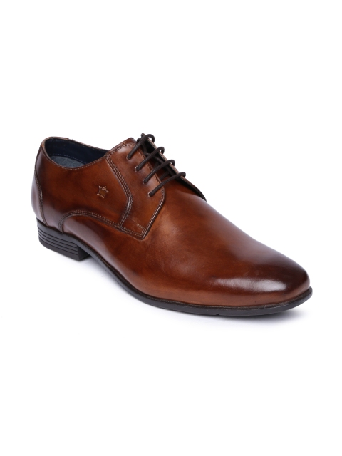 

Louis Philippe Men Brown Leather Derby Shoes