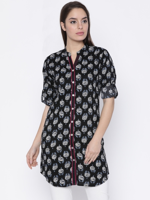 

Soch Black Printed Tunic