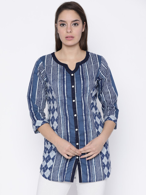 

Soch Blue Printed Tunic
