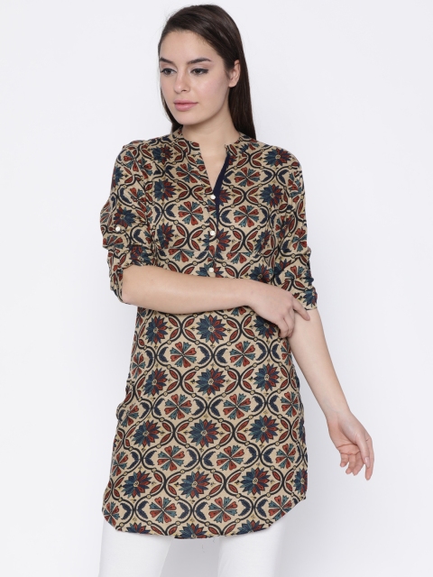 

Soch Beige Printed Tunic