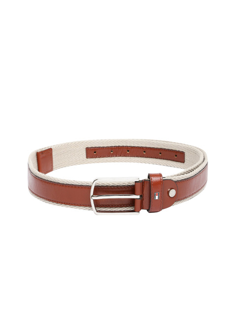

Tommy Hilfiger Men Brown & Beige Textured Belt