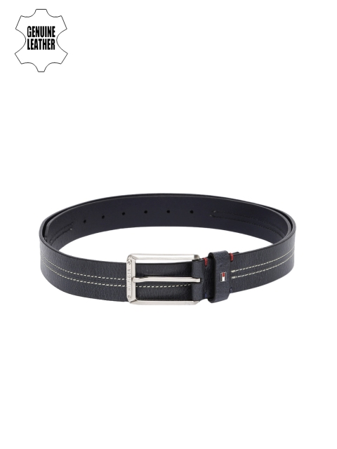 

Tommy Hilfiger Men Navy Blue Genuine Leather Belt