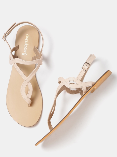 

DressBerry Women Nude-Coloured Open Toe Flats