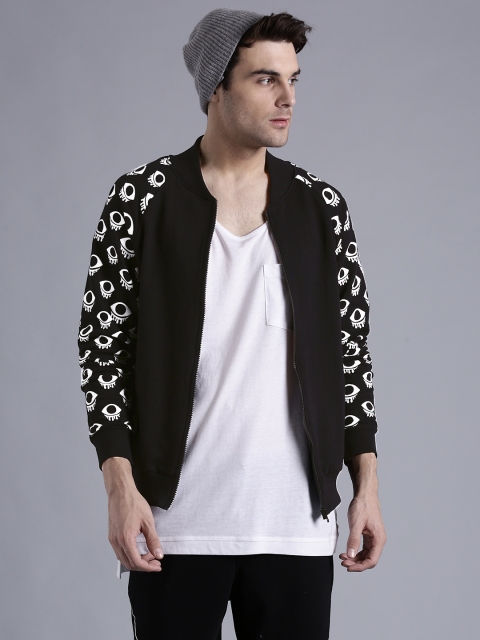 

Kook N Keech Men Black & White Printed Sweatshirt
