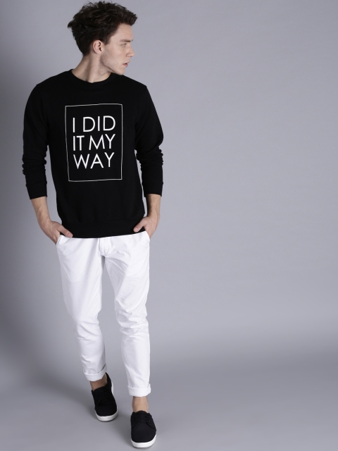 

Kook N Keech Men Black Printed Sweatshirt