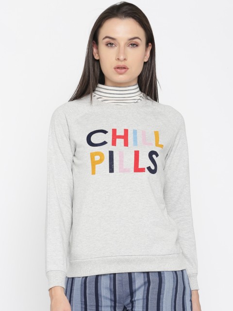 

Kook N Keech Women Grey Printed Sweatshirt