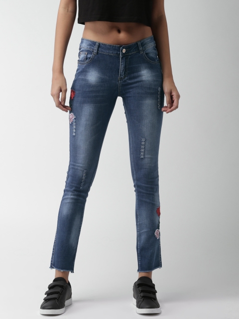 

Mast & Harbour Women Blue Slim Fit Mid-Rise Clean Look Stretchable Jeans