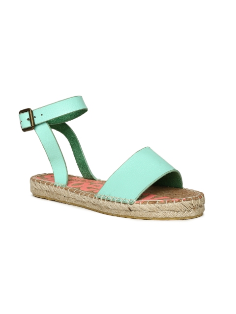 

Superdry Women Mint Green Solid Open Toe Flats