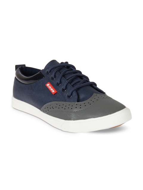 

Duke Men Navy Blue Colourblocked Sneakers