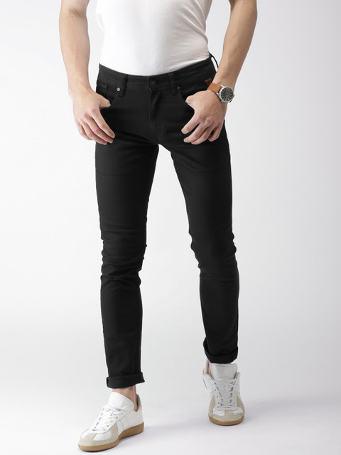 

Harvard Men Black Skinny Fit Mid-Rise Clean Look Stretchable Jeans