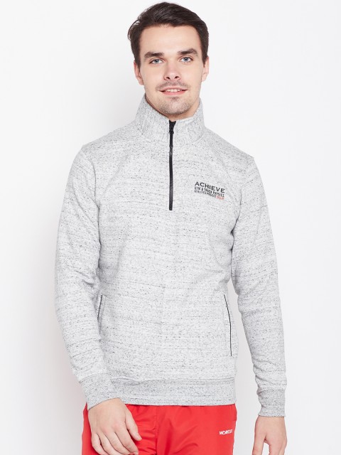 

Sweet Dreams Men Grey Melange Solid Sweatshirt
