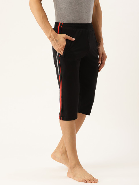 

Sweet Dreams Men Black Solid Lounge Shorts