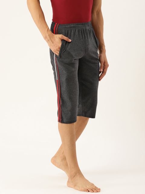 

Sweet Dreams Men Charcoal Grey Solid Regular Fit Lounge Shorts