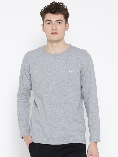 

Sweet Dreams Grey Melange Solid Lounge T-shirt F-MFT-1900