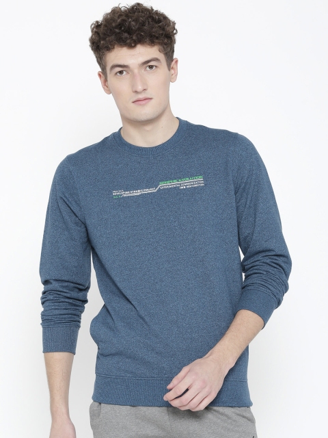 

Sweet Dreams Men Teal Blue Printed Round Neck Lounge T-shirt F-MFT-1903