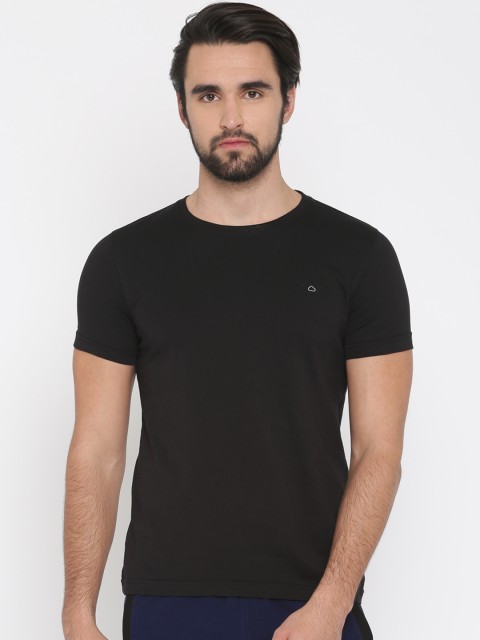 

Sweet Dreams Men Black Solid Round Neck Lounge T-shirt F-MT-0261F