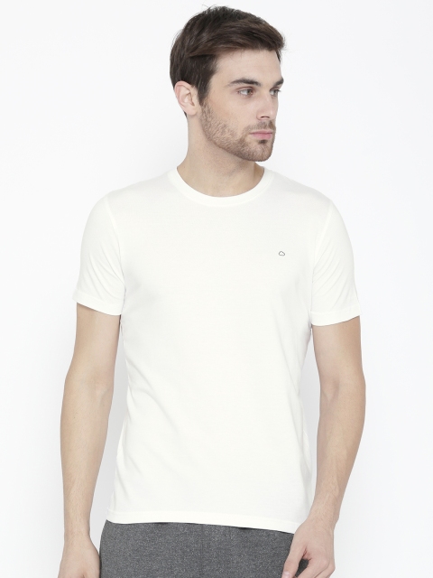 

Sweet Dreams Men White Solid Round Neck Lounge T-shirt F-MT-0261F