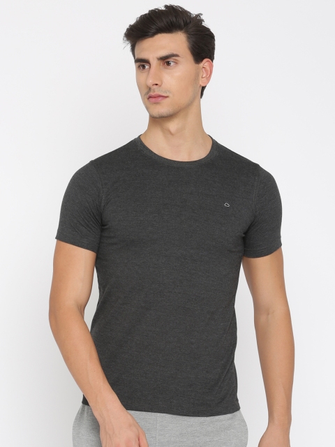 

Sweet Dreams Men Charcoal Grey Solid Lounge T-shirt