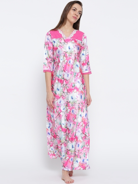 

Sweet Dreams Pink Floral Printed Nightdress