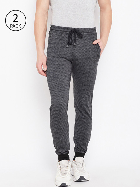 

Sweet Dreams Charcoal Grey Self-Design Joggers