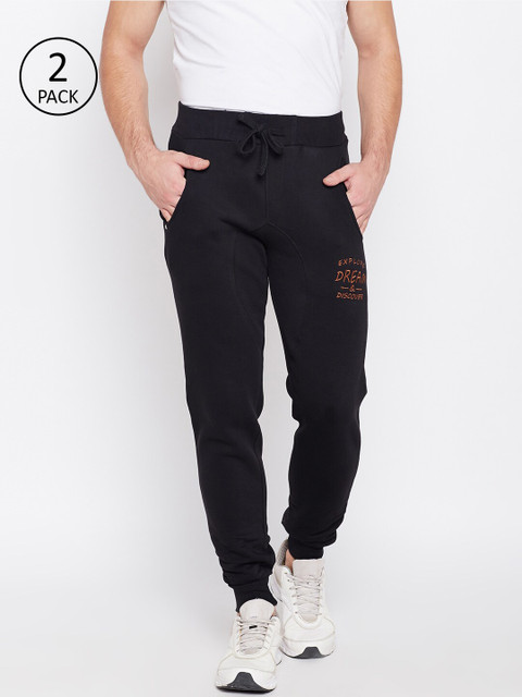 

Sweet Dreams Men Black Solid Joggers