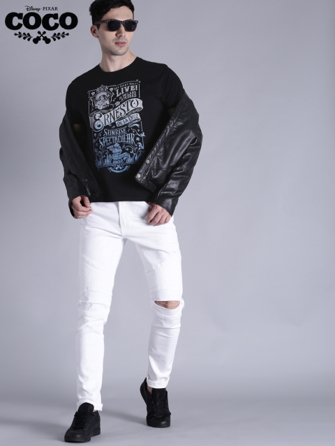 

Kook N Keech Disney Men Black Printed Round Neck T-shirt