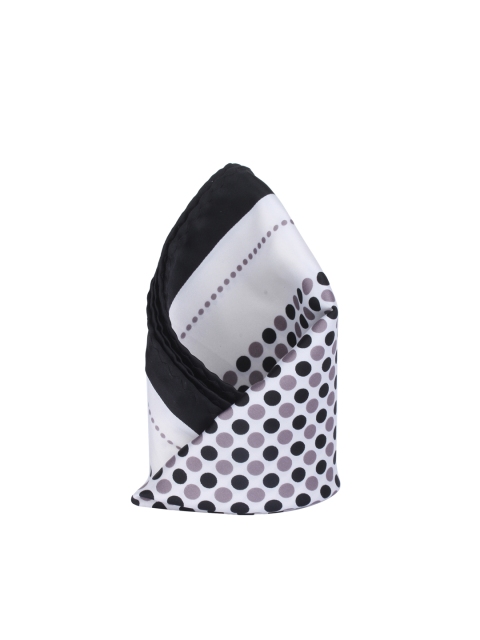 

Alvaro Castagnino White Polka Dot Print Pocket Square