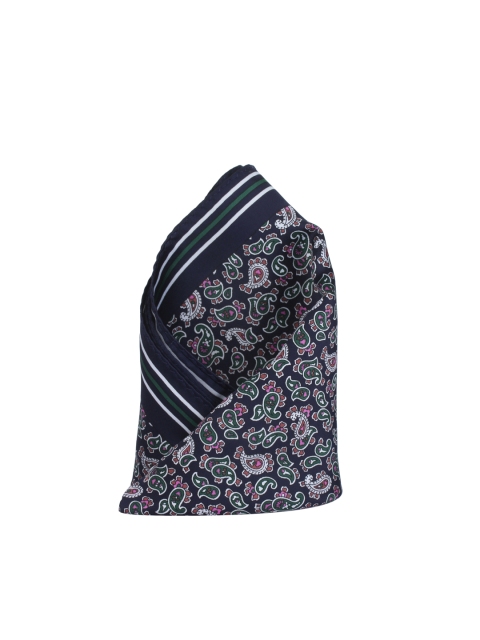 

Alvaro Castagnino Blue Printed Pocket Square