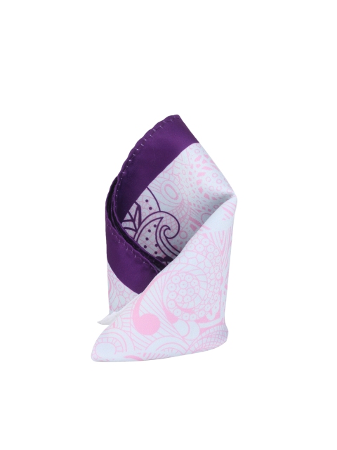 

Alvaro Castagnino Purple Printed Pocket Square
