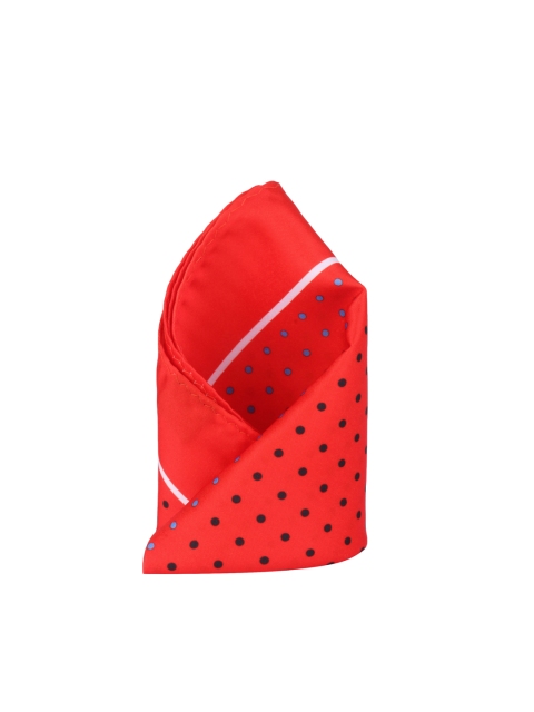 

Alvaro Castagnino Red Polka Dot Print Pocket Square