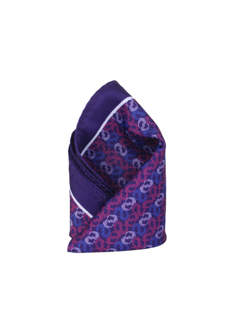 

Alvaro Castagnino Purple Printed Pocket Square