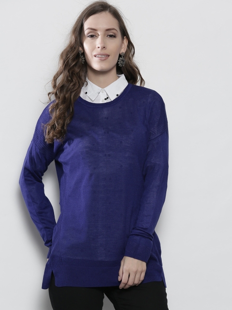 

DOROTHY PERKINS Women Blue Solid Pullover