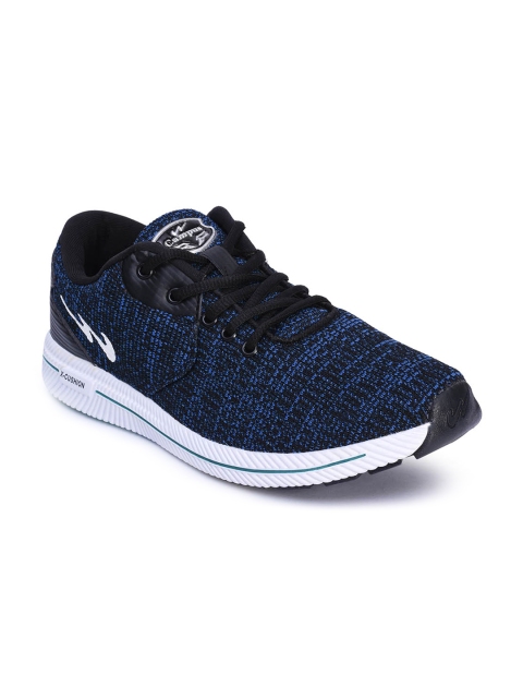 

Campus Men Casper Black & Blue Running Shoes