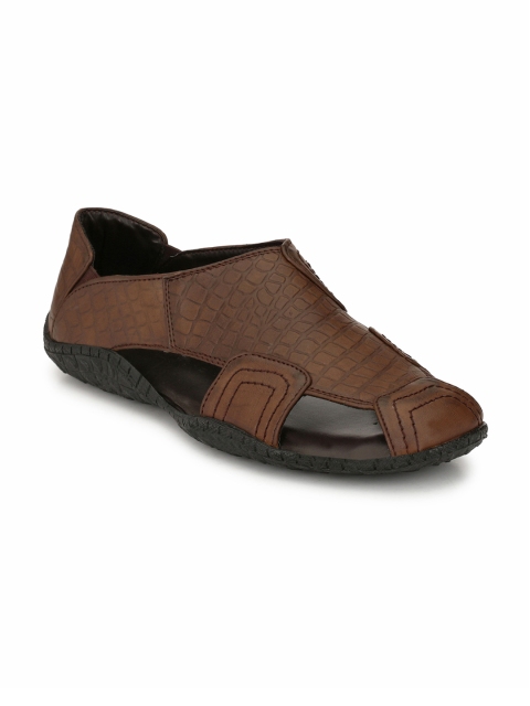 

El Paso Men Brown Leather Sandals