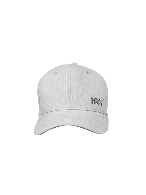 HRX by Hrithik Roshan Men Grey Solid Baseball Cap