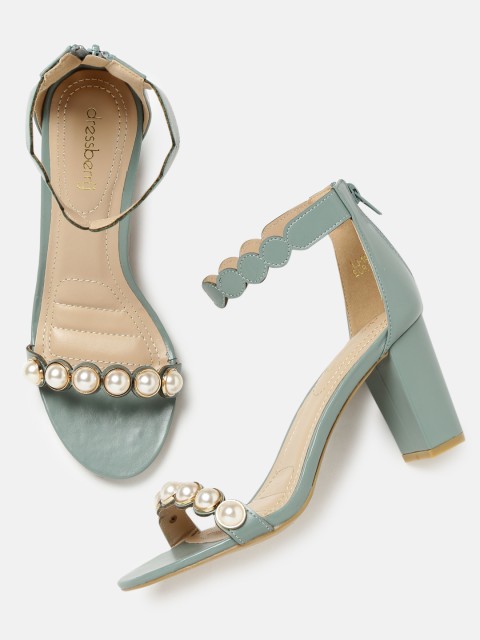 

DressBerry Women Blue Solid Sandals
