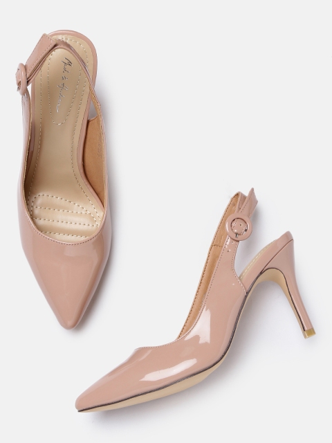 

Mast & Harbour Women Nude-Coloured Solid Pumps, Pink