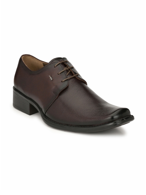 

Hitz Men Brown Leather Formal Shoes