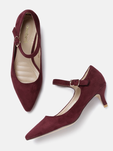 

DressBerry Women Maroon Solid Pumps