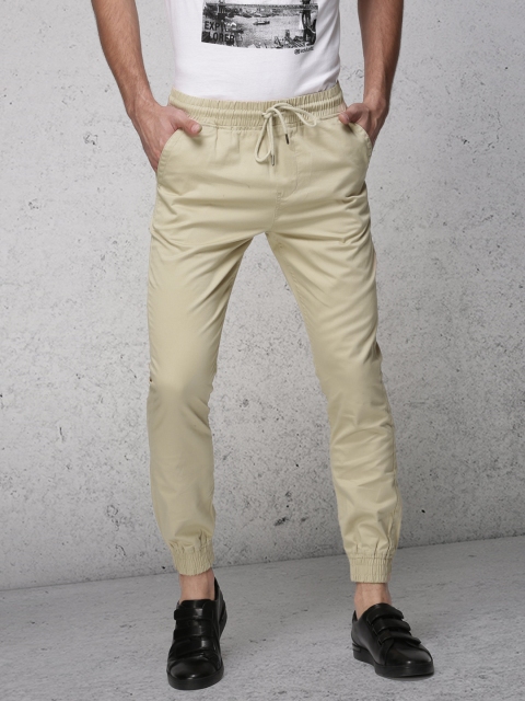 

Ecko Unltd Men Beige Slim Fit Solid Joggers