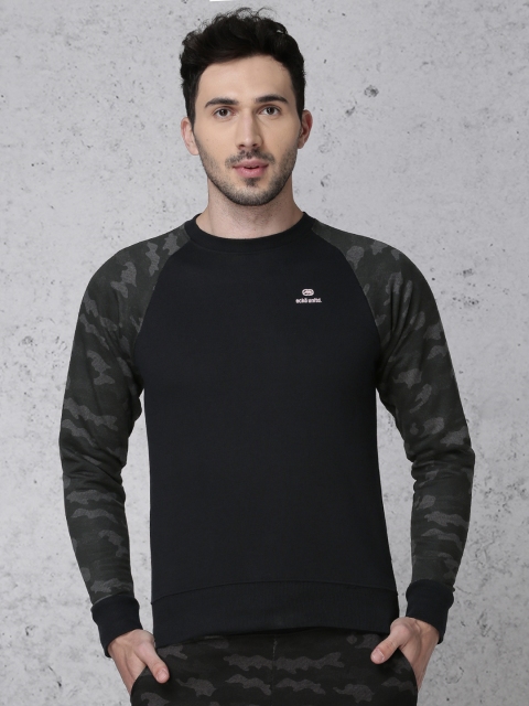 

Ecko Unltd Men Black Solid Sweatshirt