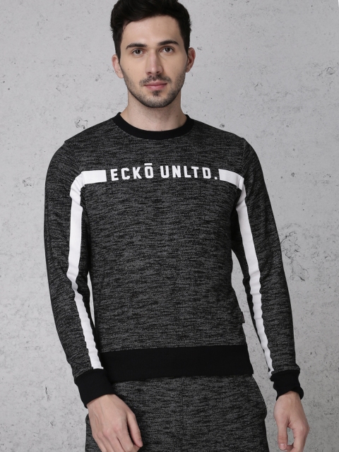 

Ecko Unltd Men Black Printed Sweatshirt