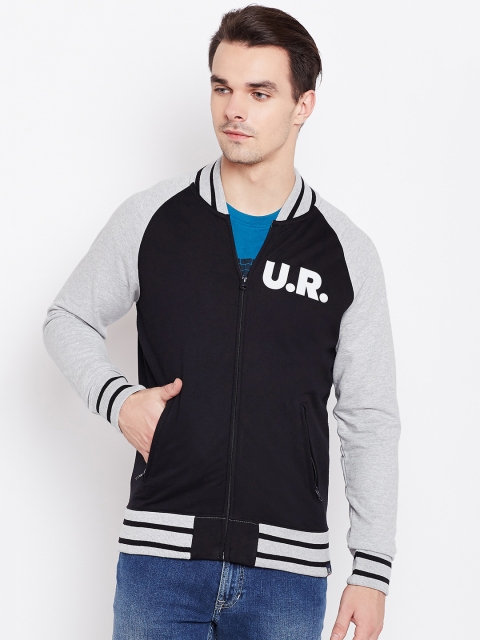 

Lee Men Black & Grey Melange Solid Sweatshirt